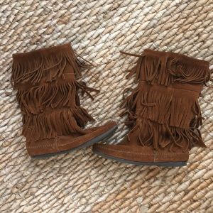Brown Tall Minnetonka Brown Boots
